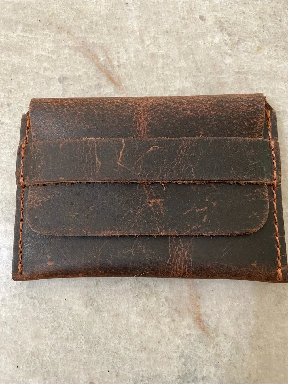 Handmade genuine Leather Wallet | Slim Card Holder for men or women